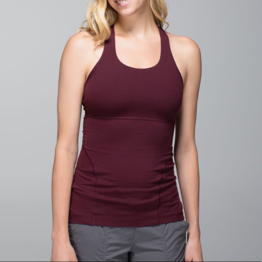 Lululemon Power Up Tank in Bordeaux Drama, 4